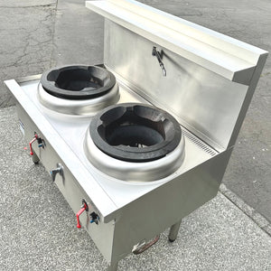 Cobra CW2H-DD - 1200mm Gas Waterless Wok with 2 Duckbill burners With Warranty(Refurbished)