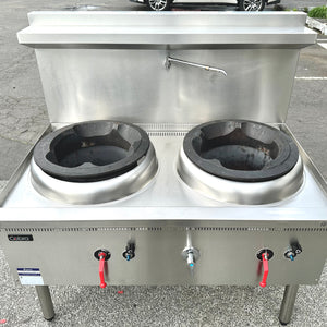 Cobra CW2H-DD - 1200mm Gas Waterless Wok with 2 Duckbill burners With Warranty(Refurbished)