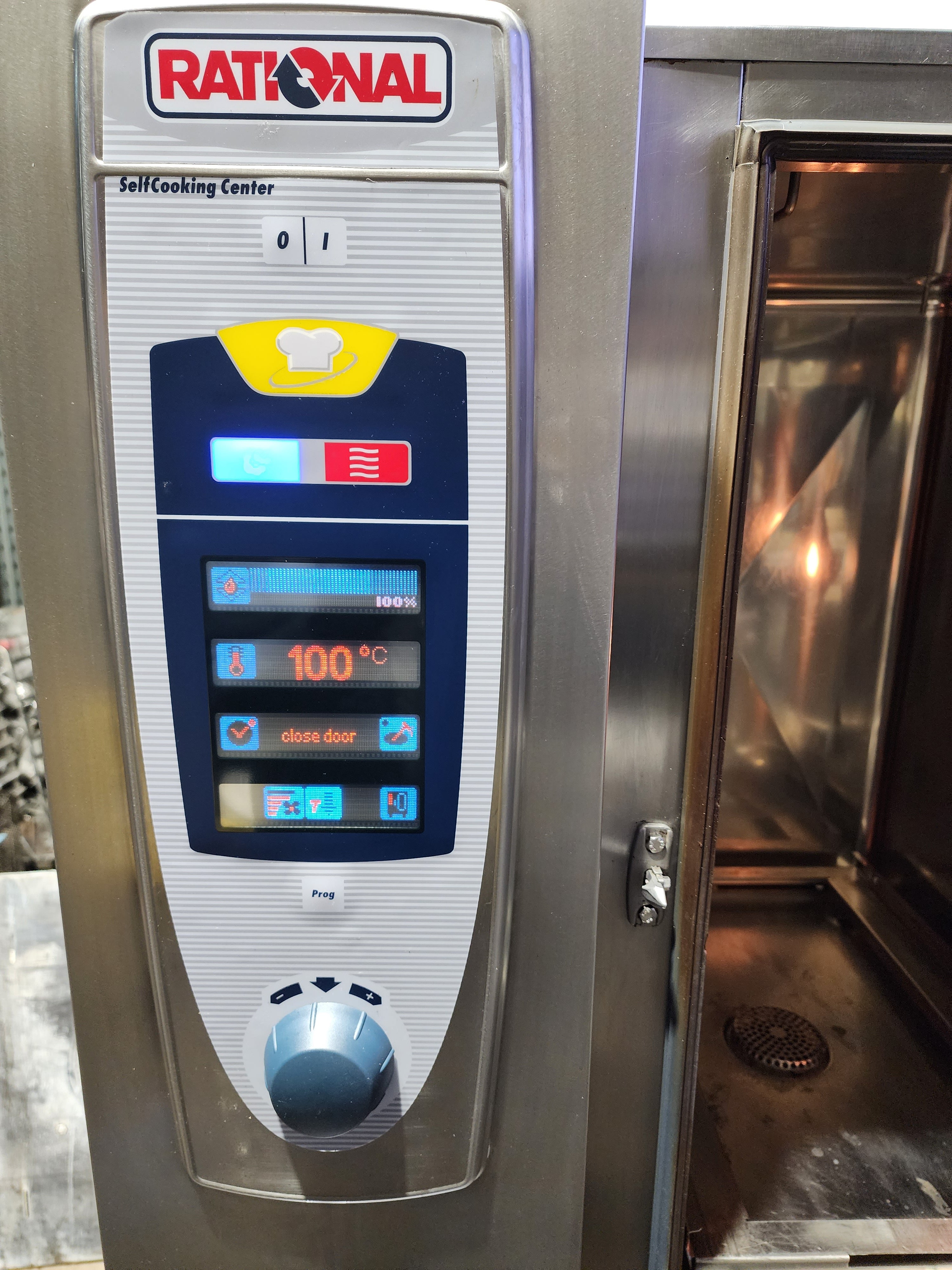 RATIONAL SCC101 Electric 10 Tray Self Cleaning Combi Oven With Stand A