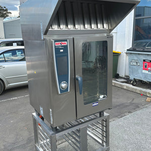 Rational SCCWE101E 10 tray Combi oven with hood , stand and warranty APS1390