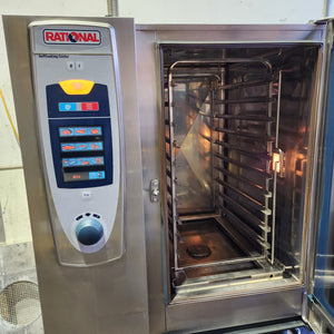 RATIONAL SCC101 Electric 10 Tray Self Cleaning Combi Oven With Stand And Warranty
