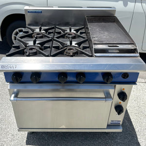 Blue Seal Evolution Series GE56CF- 900mm Gas Range Electric Convection Oven With Warranty (Refurbished)