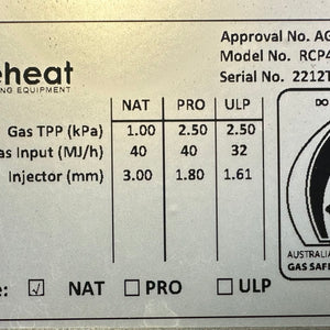 Trueheat RCP4 Gas Pasta Cooker With Warranty