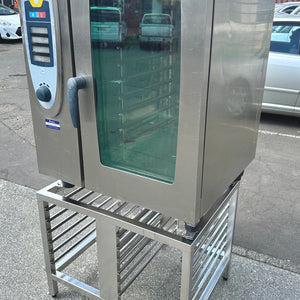 Rational SCC101 Electric 10 Tray Self-Cleaning Combi Oven With Stand And With Warranty