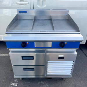 Blue Seal Evolution Series EP516-RB - 900mm Electric Griddle Refrigerated Base With Warranty