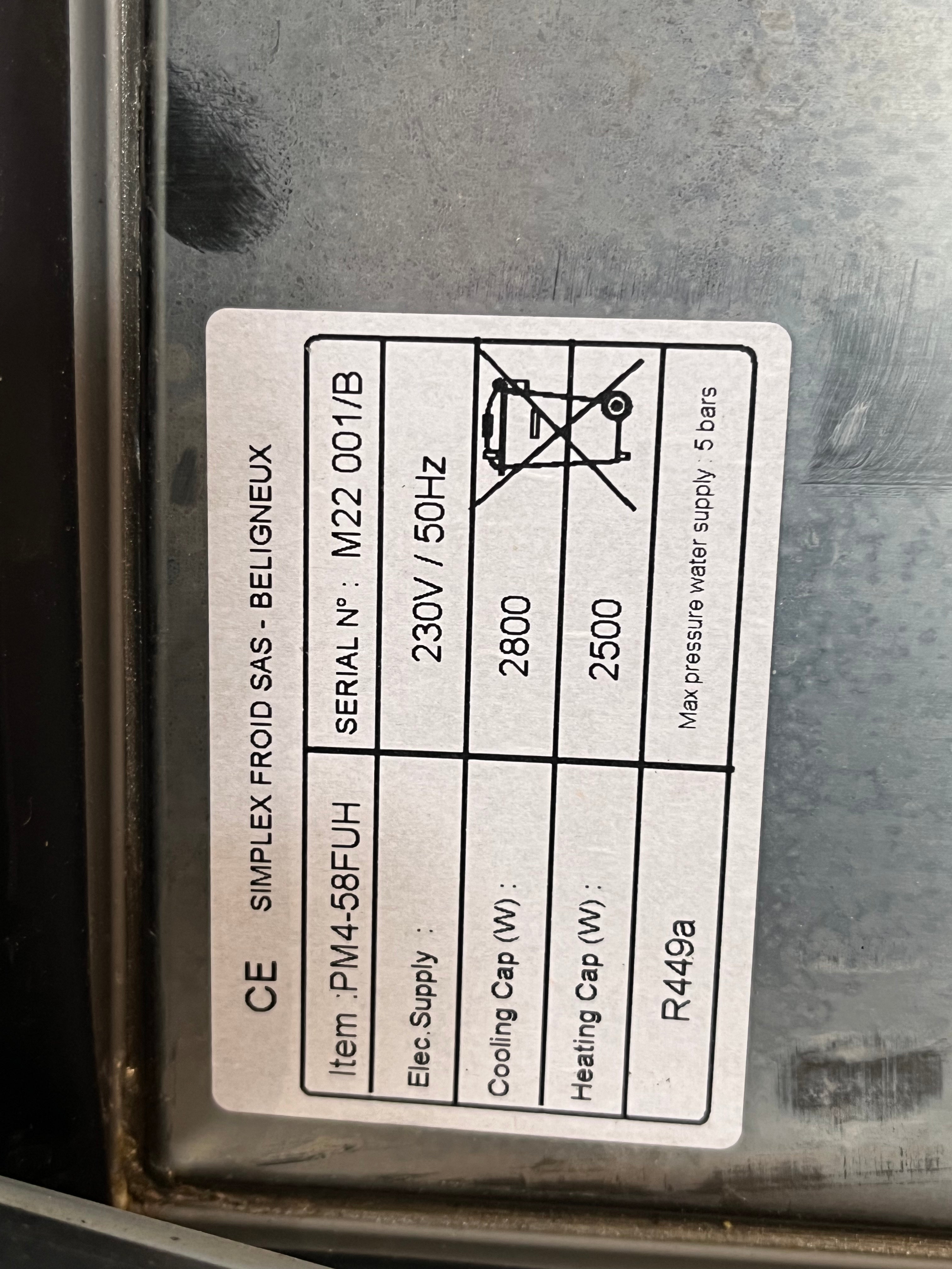 Pani Clima PK2-58F+PM4-58FUH - 2 Rack Roll In Retarder Prover