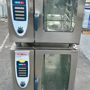 Rational SCC61 and SCC101 Electric 10+5 Tray Self-Cleaning Combi Oven With Stand And With Warranty .APS1389