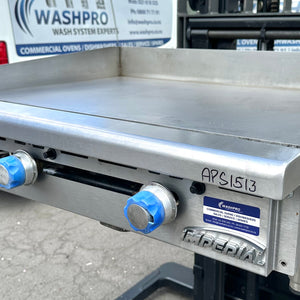 Imperial IMGA-3628 Countertop 3 Burner Gas Griddle With Warranty (Refurbished)