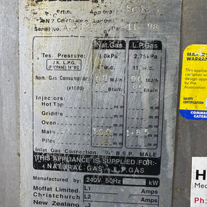 Waldorf 800 Series FN8226G -450mm Twin Pan Gas Fryer With Warranty